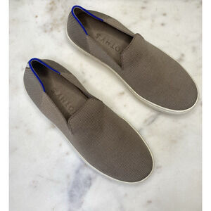 Rothys Original Slip On Sneaker Womens 7.5 Knit Latte Tan Washable Classic Shoe